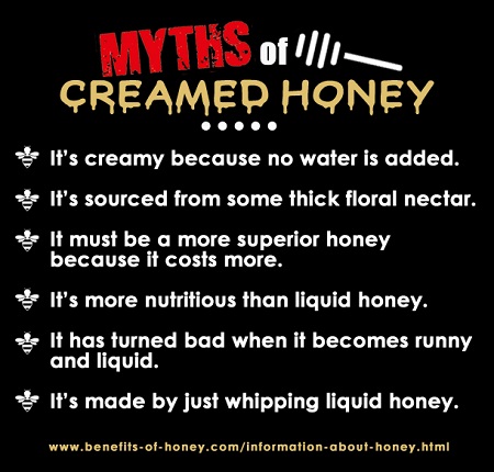 myths about creamed honey image